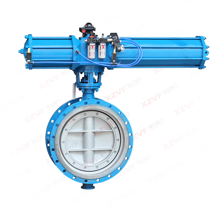 Pneumatic flange butterfly valve