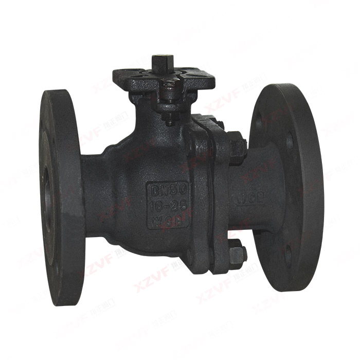 Carbon steel high platform flange ball valve