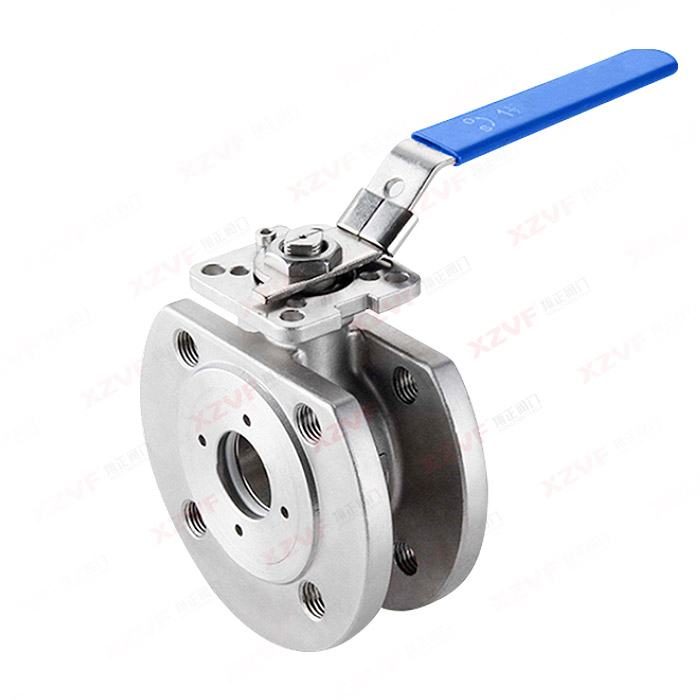 Clamp thin ball valve