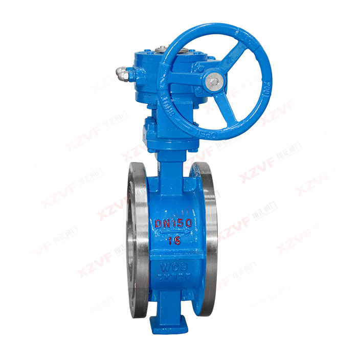 Cast steel flange butterfly valve