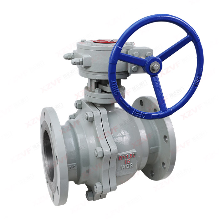 National standard worm gear flange ball valve