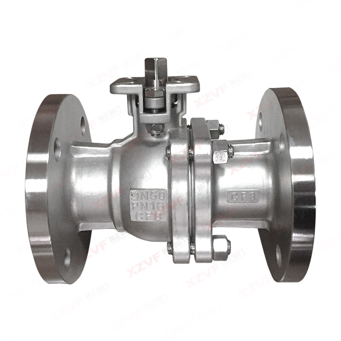 High platform flange ball valve